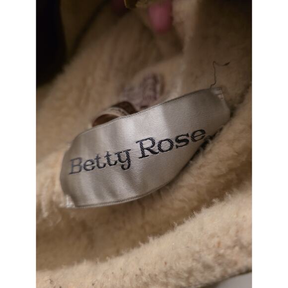 Vtg 70s penny Lane Suede Faux Sherling Collared Jacket Betty Rose Daisy Jones - Picture 11 of 12